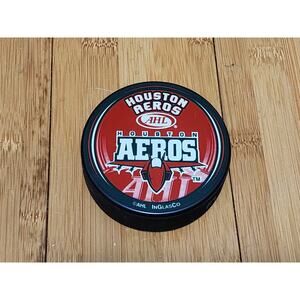 Vintage Houston Aeros Hockey Puck AHL Souvenir Collectors Puck Inglasco Slovakia